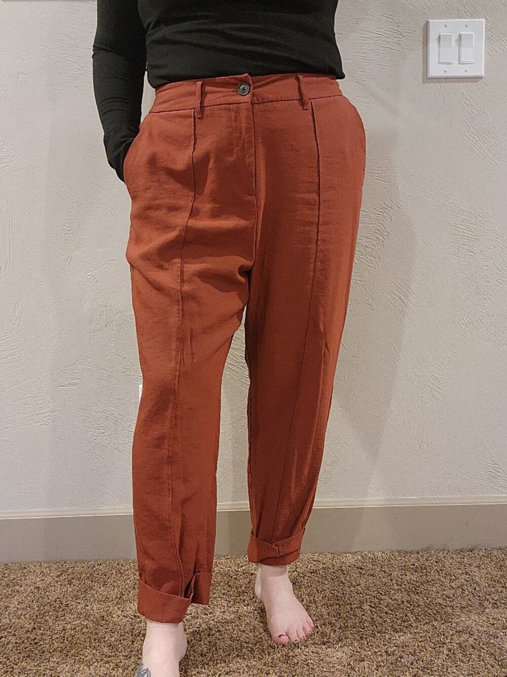 A New Day Cuffed Pleated Pants